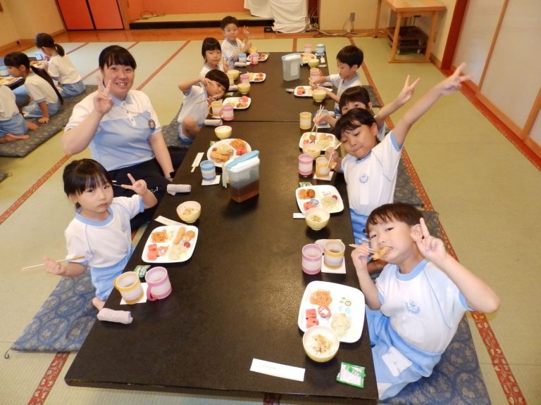 お泊まり保育①　⑮　夕食