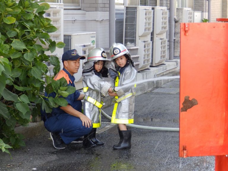 消防署見学　⑲　すみれ組