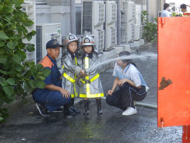 消防署見学　④　れんげ組