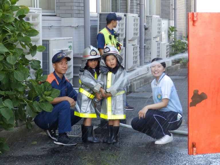 消防署見学　⑤　れんげ組