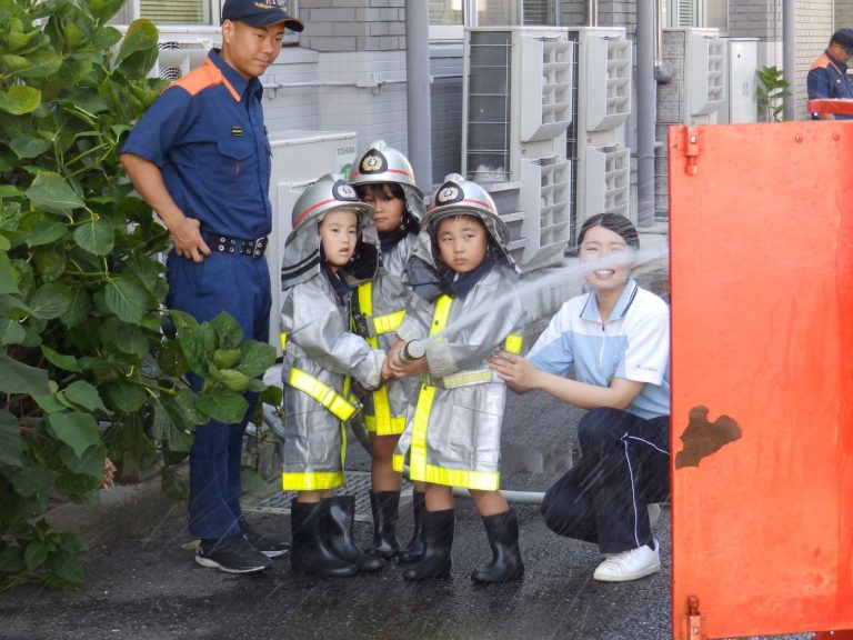 消防署見学　⑥　れんげ組