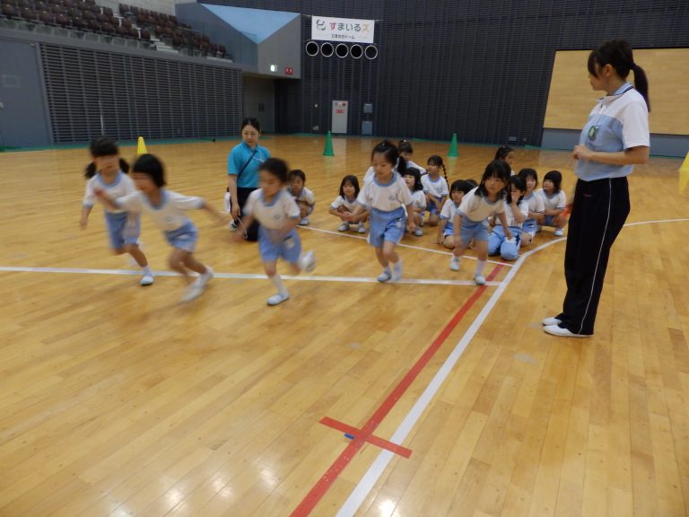 運動会予行　④　年長組