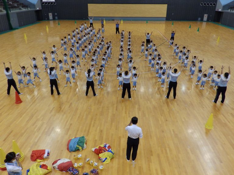 運動会予行　⑤　年長・年中・年少組