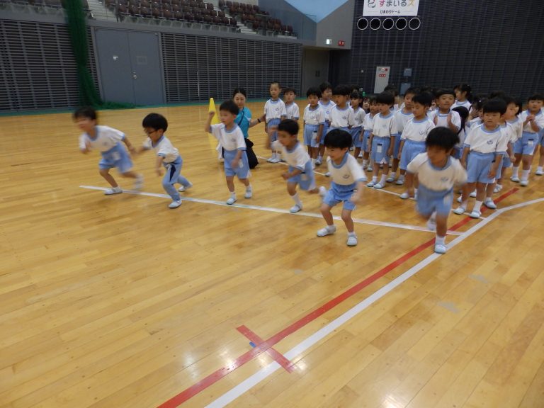 運動会予行　⑨　年中組