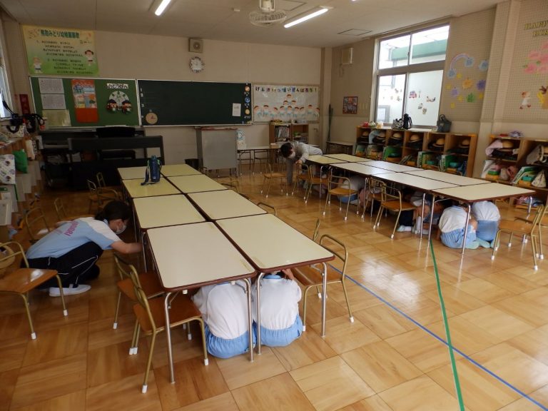 避難訓練　②　すみれ組