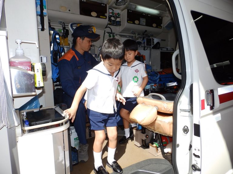 消防署見学　㉓　れんげ組