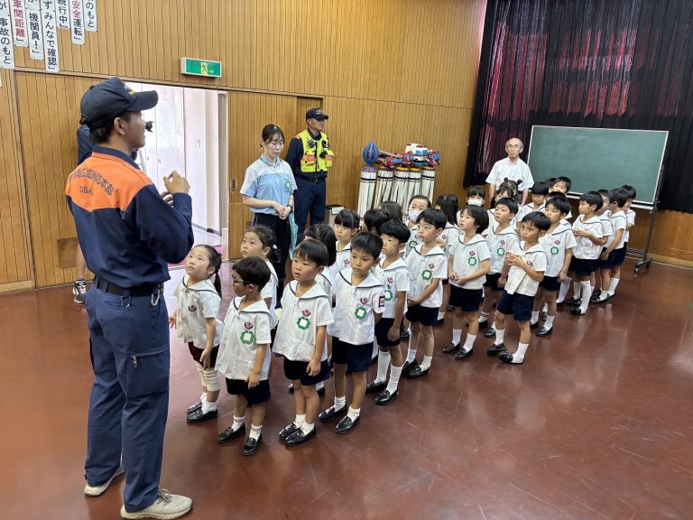 消防署見学　③　すみれ組