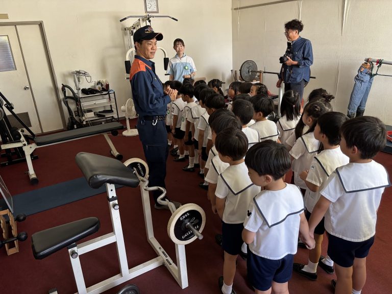 消防署見学　④　すみれ組