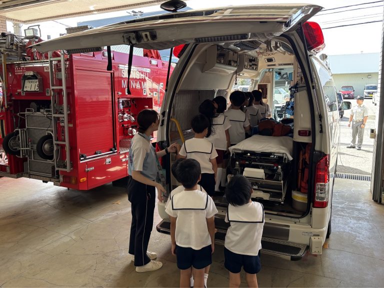 消防署見学　⑦　すみれ組