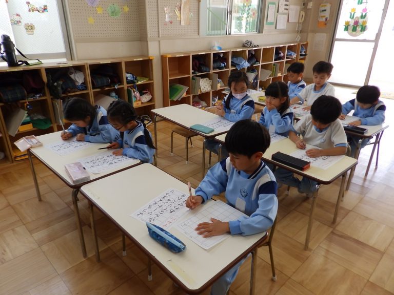 硬筆クラブ　⑨　年長組