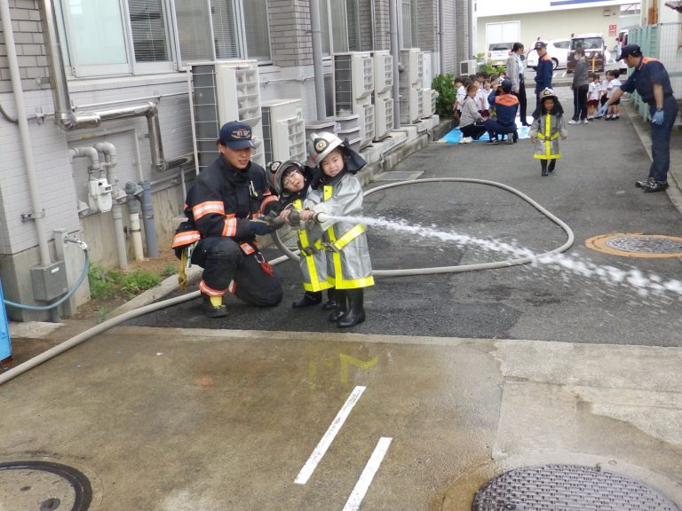 消防署見学　㉑　すみれ組