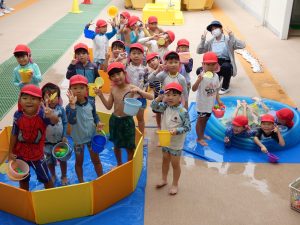 水遊び　①　年長組
