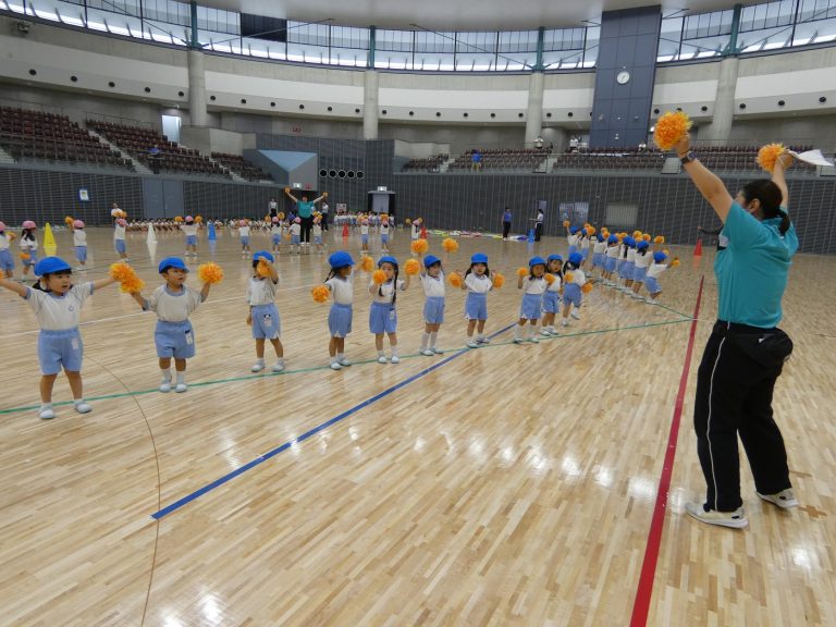 運動会予行練習　⑦　年少組