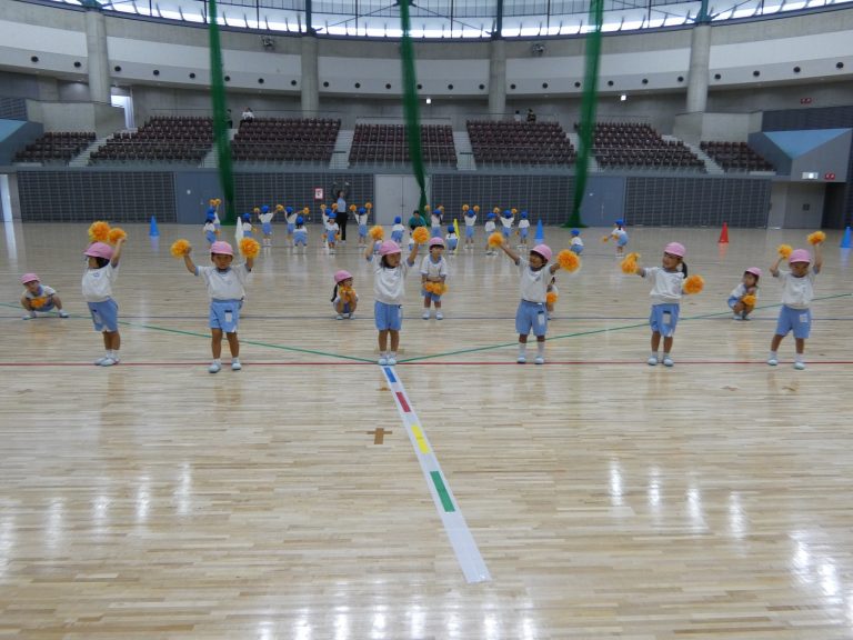 運動会予行練習　⑧　年少組
