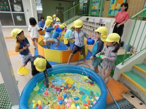 水遊び　①　まつ組