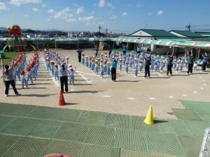 運動会の練習　①　全学年