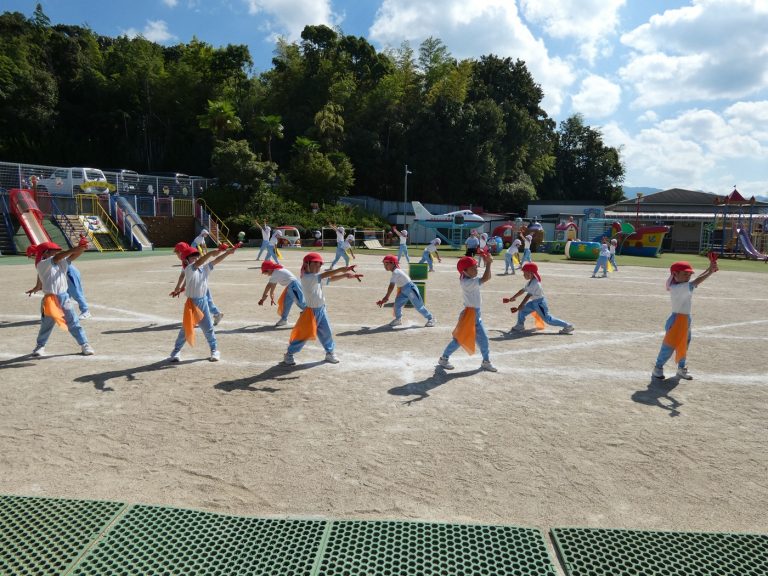 運動会の練習　⑥　すみれ組　男の子